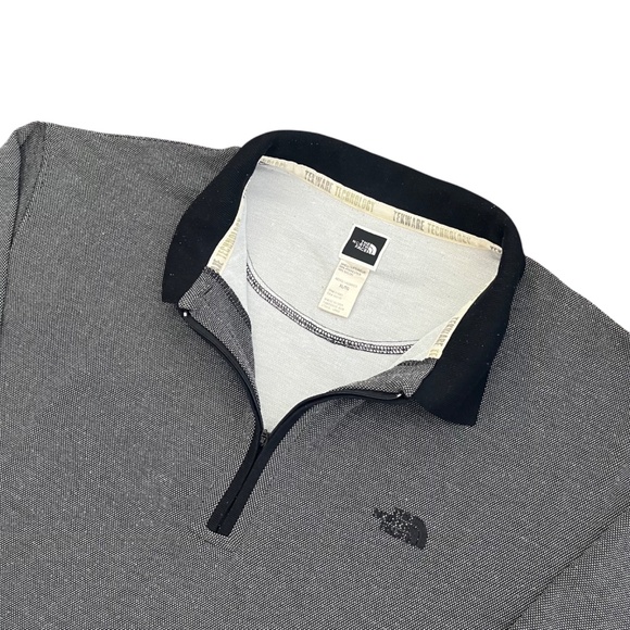 North Face Quarter Zip Pullover Mens XL Grey Sweatshirt Long Sleeve Made In USA - Picture 1 of 5